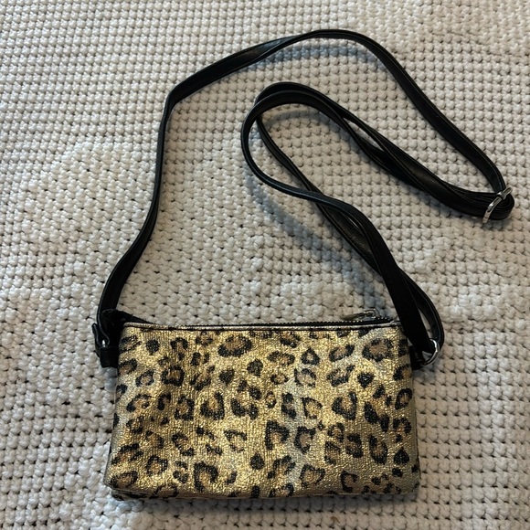 Handbags - Metallic Cheetah Crossbody Purse